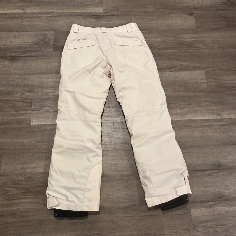 Columbia Womens Cream Waterproof Insulated Ski Snow Pants WL8037 Medium - Picture 3 of 11